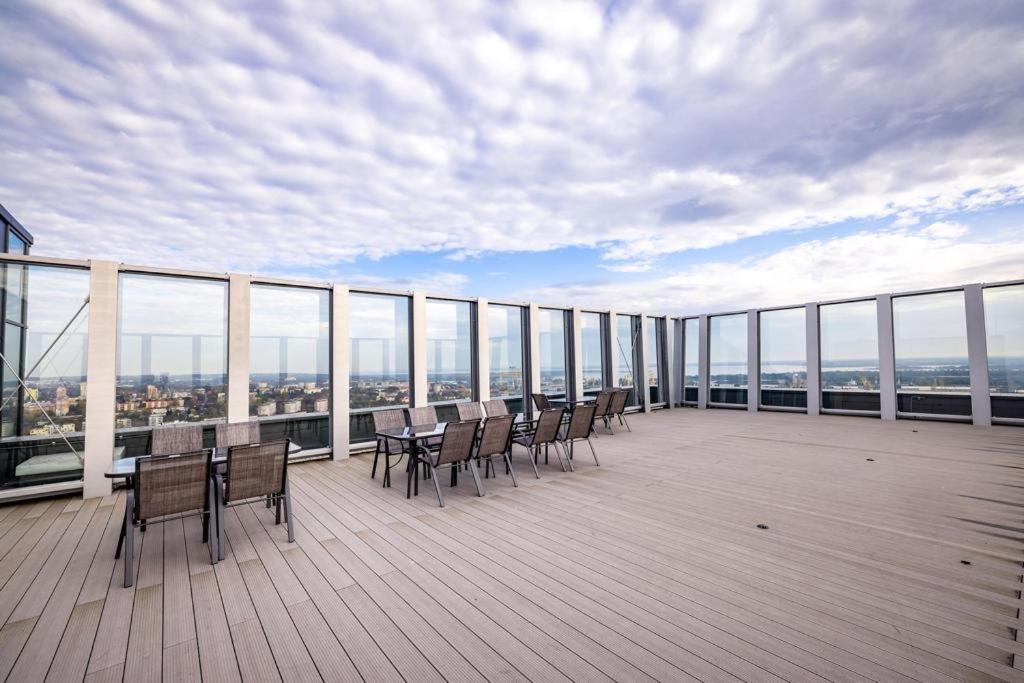 Hanza Tower Lux Sauna&Pool Szczecin Extérieur photo